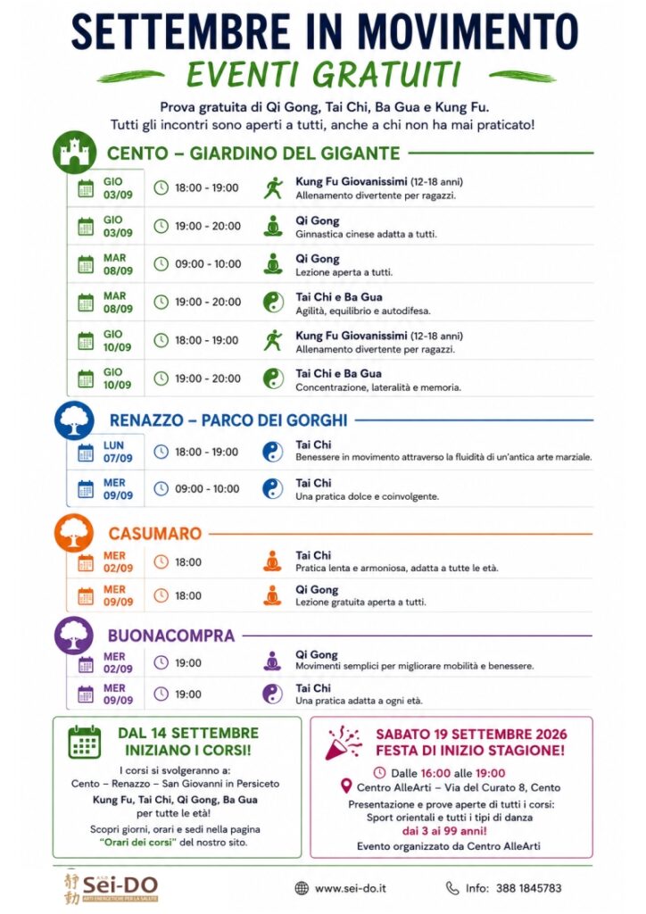 calendario eventi 2026